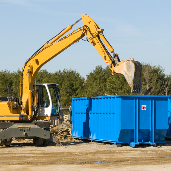 are there any restrictions on where a residential dumpster can be placed in Huntsville Ohio